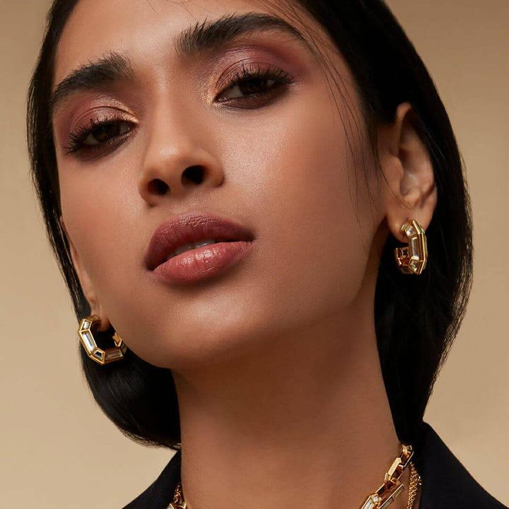 Harmony Huggie Earrings - Isharya | Modern Indian Jewelry