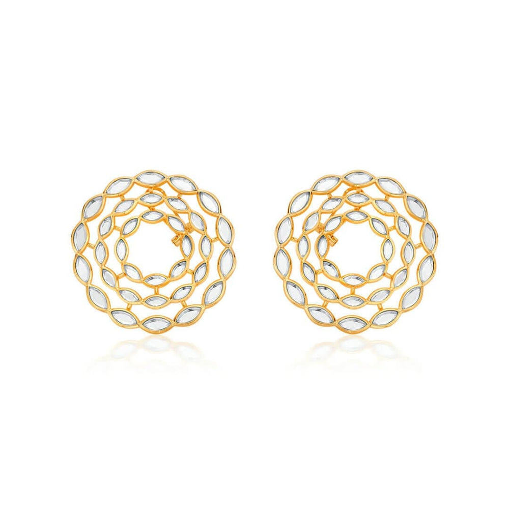 Marquise Mirror Eternal Circle Earrings