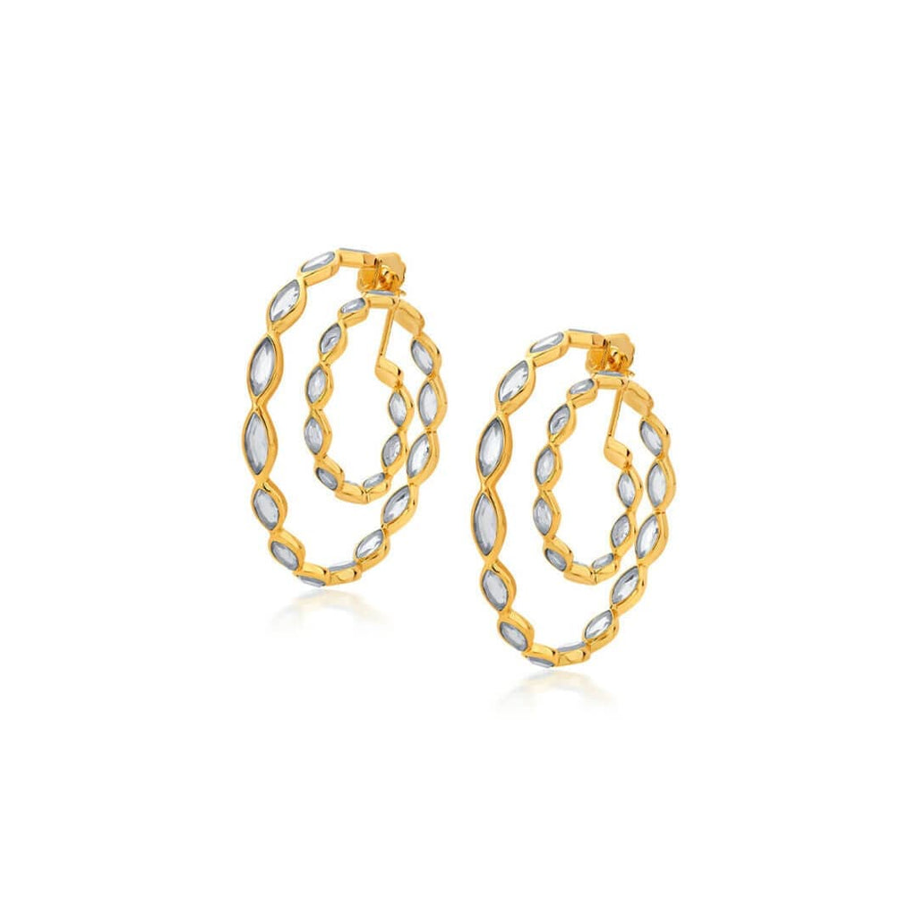 small classic spiral hoop earrings made of silver – Sanuka