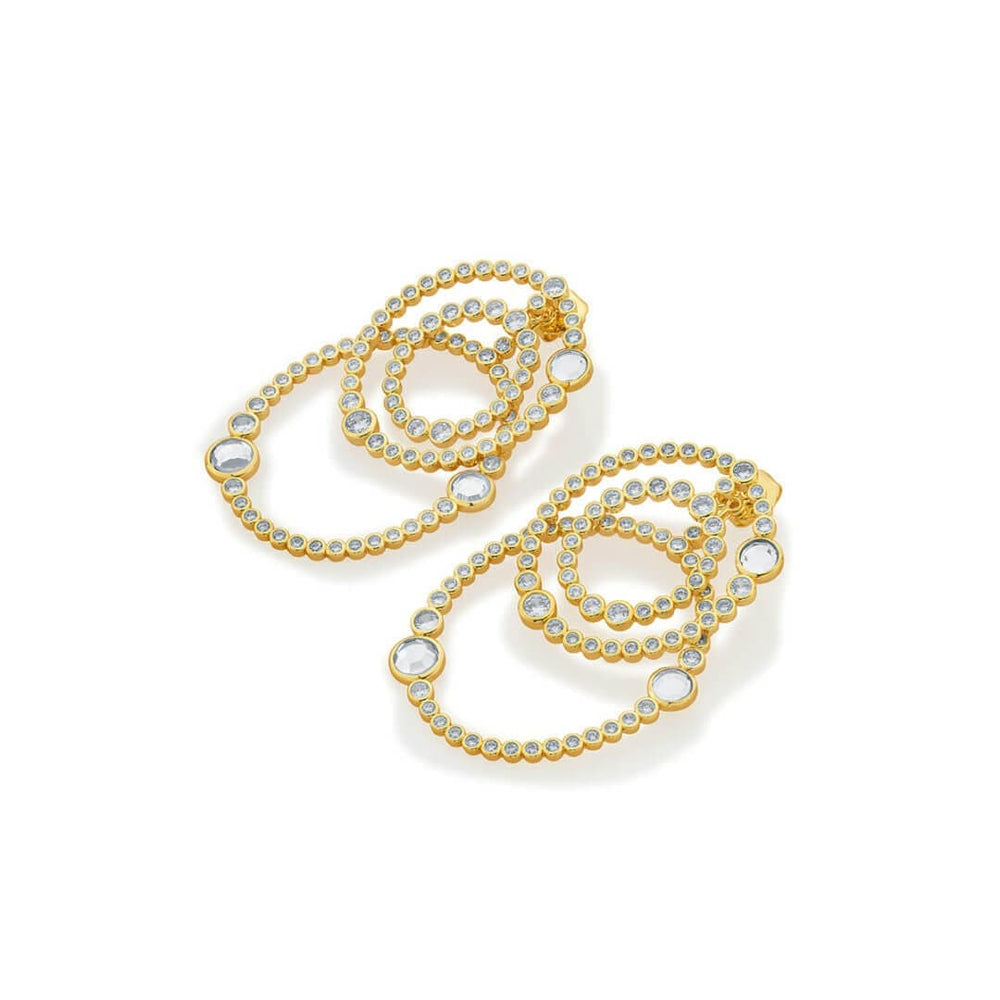 Modern Maharani Athena Multi Layered Earrings