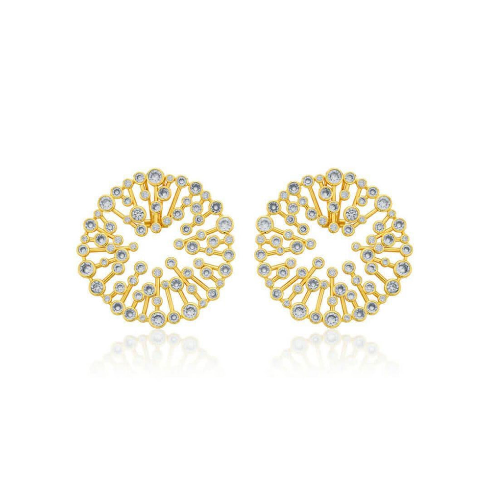 Modern Maharani Starburst Statement Stud Earrings