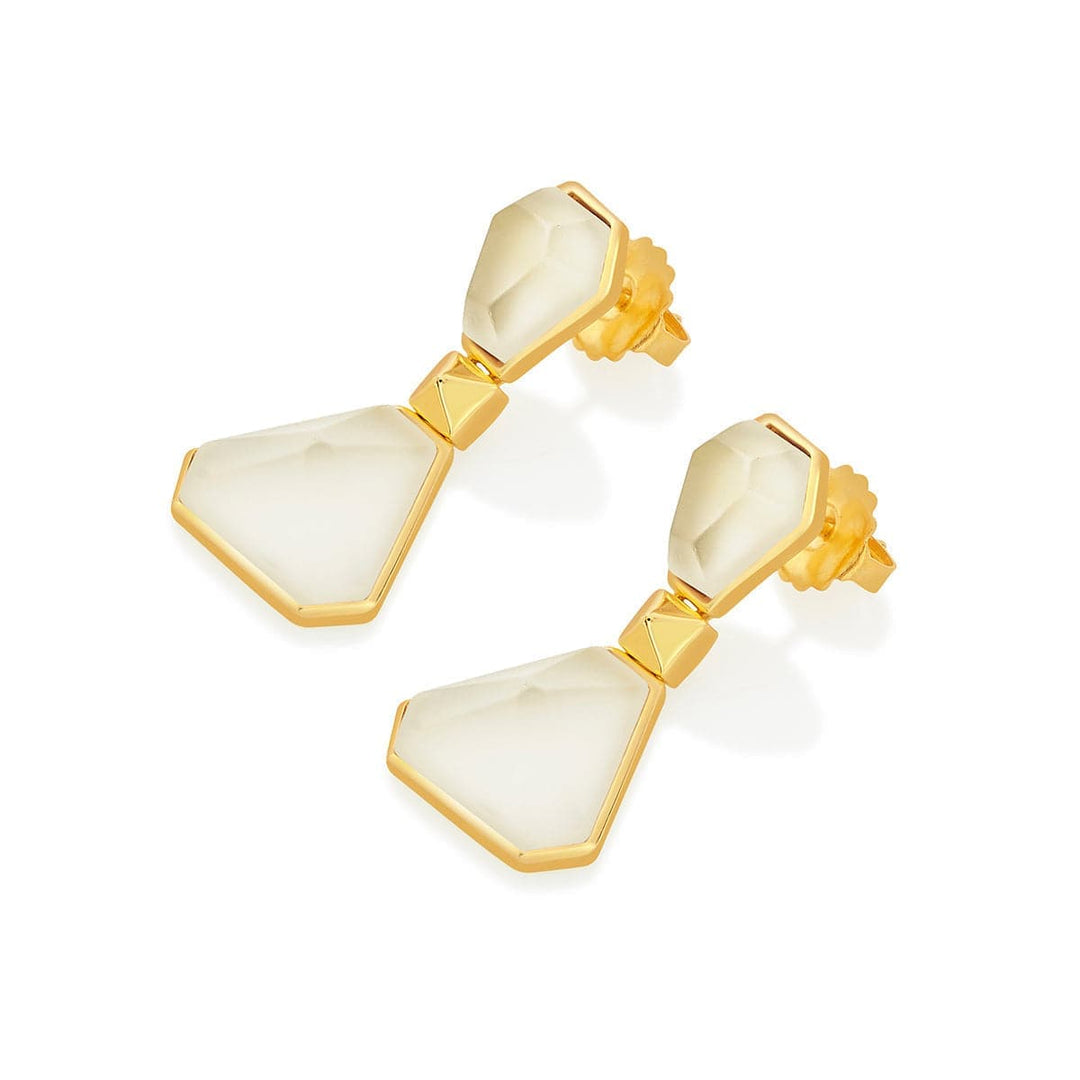 Rock Crystal Hourglass Earrings