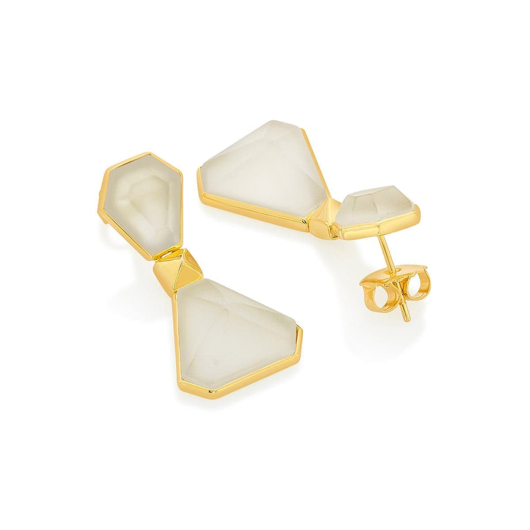 Rock Crystal Hourglass Earrings