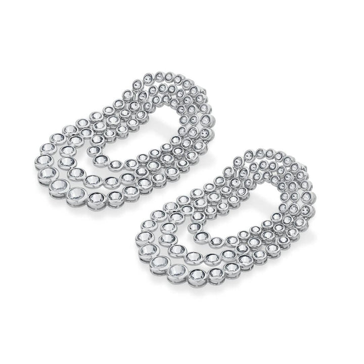 Silver Ruhaniyat Shimmering CZ Earrings