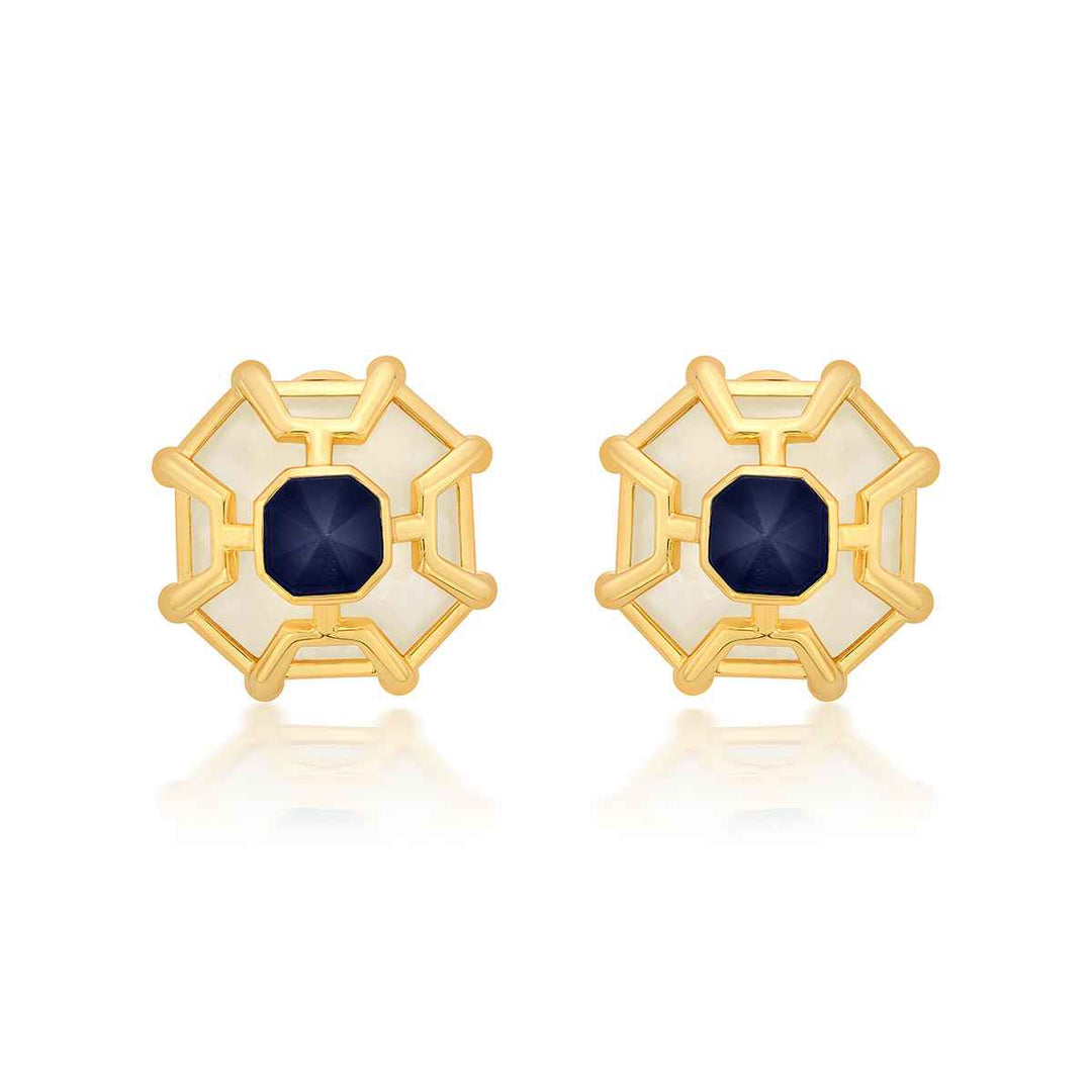 Armour Blue Saphire Doublet Statement Stud