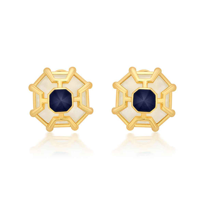 Armour Blue Saphire Doublet Statement Stud