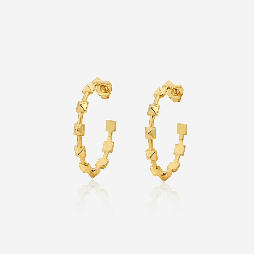 Ayaana Pyramid Stud Hoops