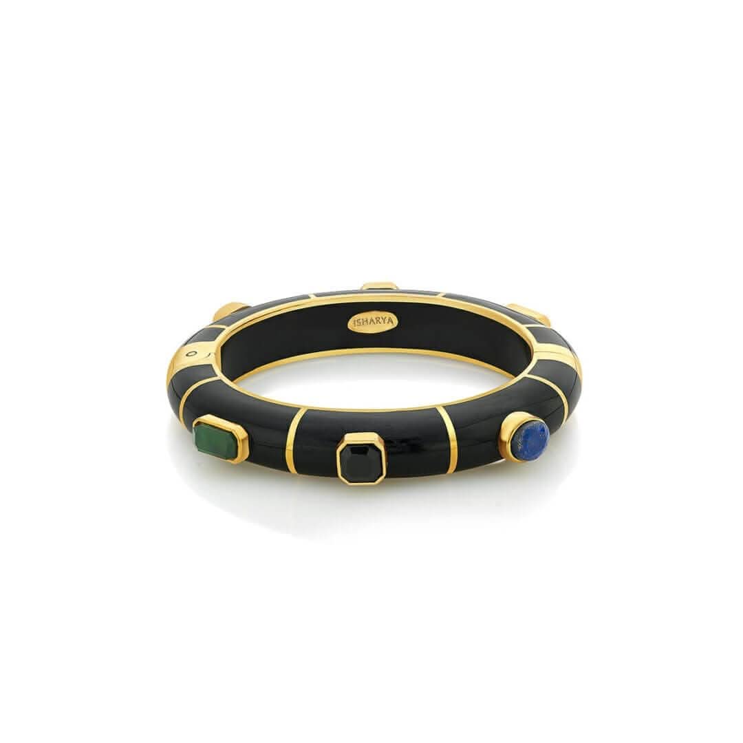 Noor Multicolor Resin Hinged Bangle