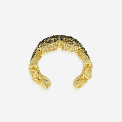 Fool's Gold Dragon Statement Cuff - Isharya | Modern Indian Jewelry