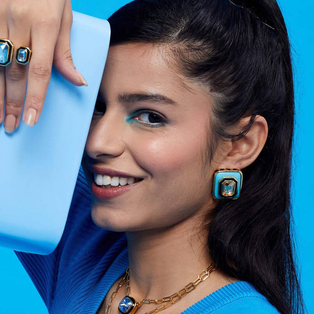 Kefi Resin Studs - Isharya | Modern Indian Jewelry