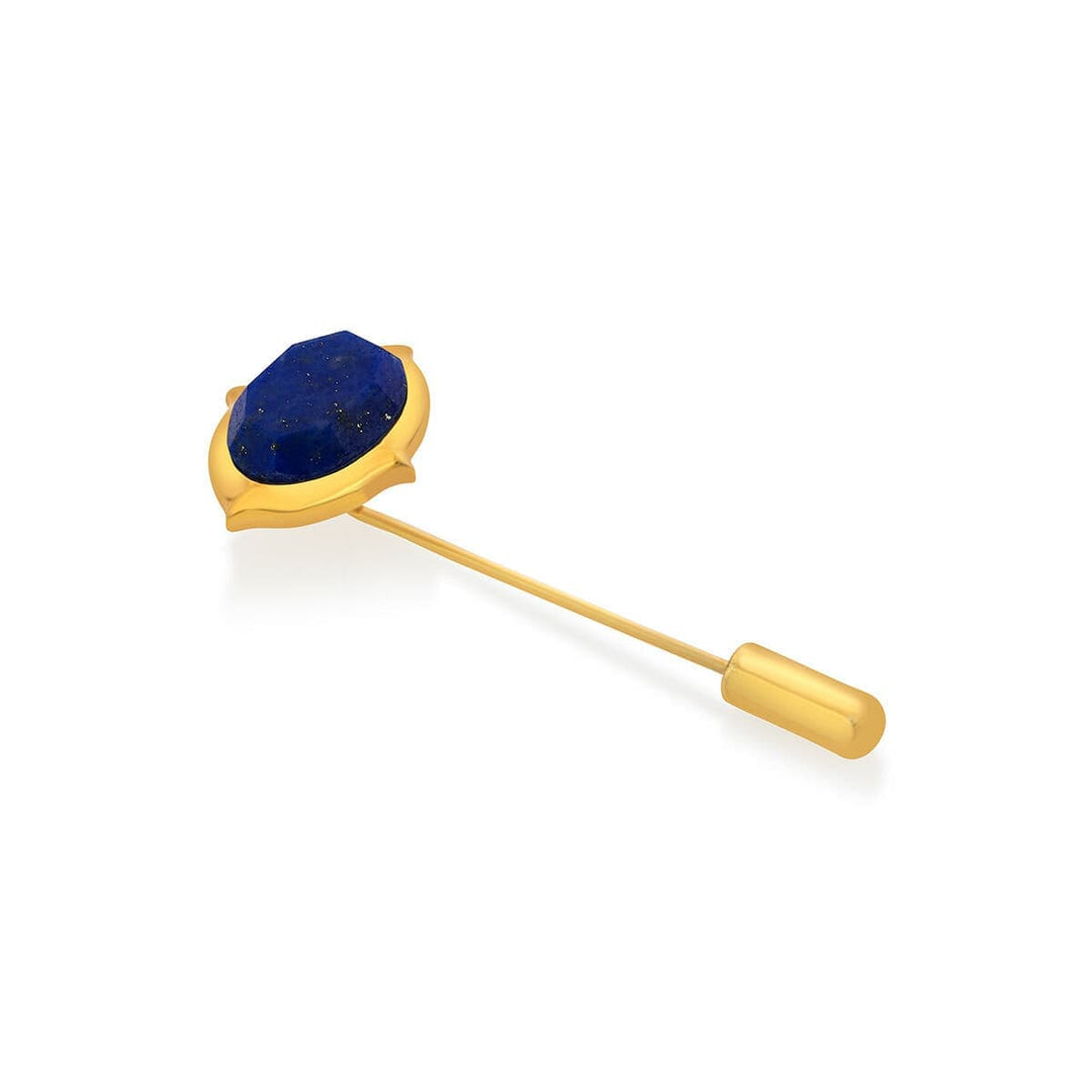 Lapis Oval lapel pin