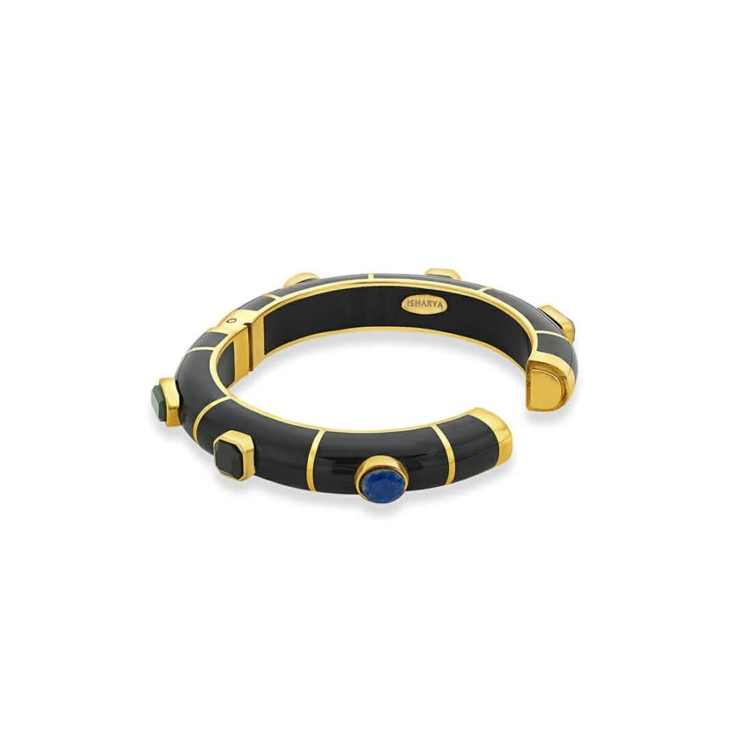 Noor Multicolor Resin Hinged Bangle