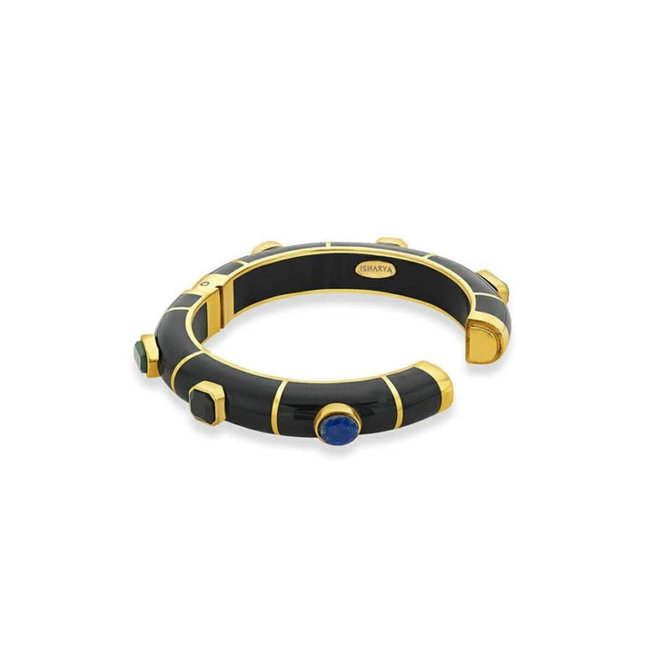 Noor Multicolor Resin Hinged Bangle
