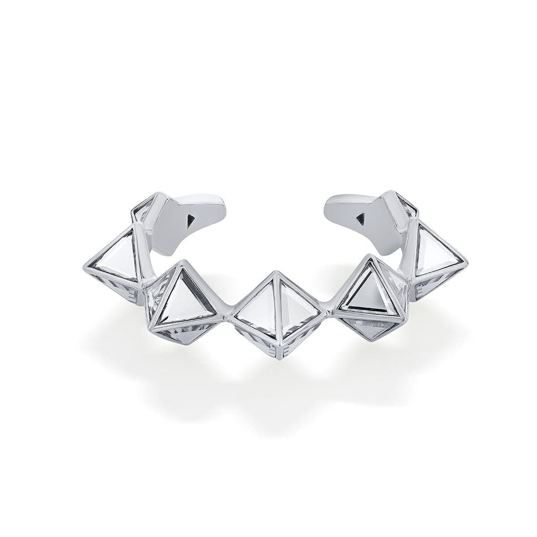 Silver Pyramid Mirror Wristwear