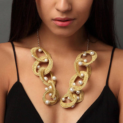 Arinna Statement Pearl Necklace - Isharya | Modern Indian Jewelry