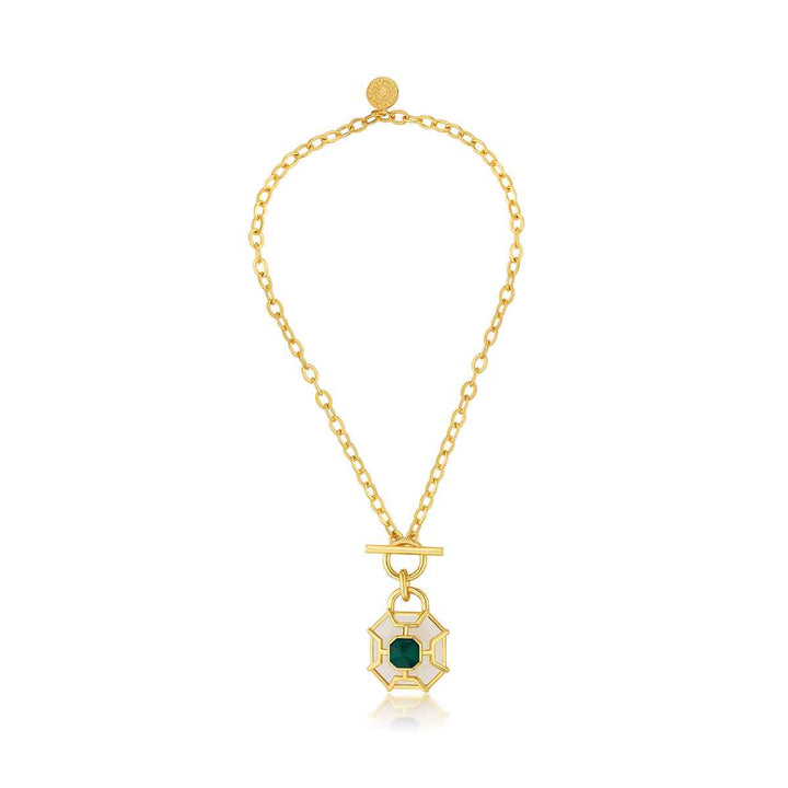 Armour Emerald Toggle Necklace