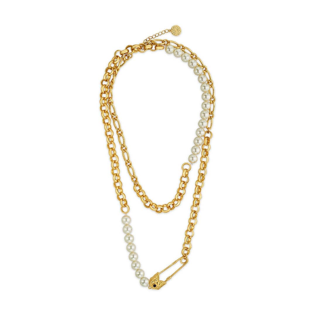 Pearl & Chain-link Necklace