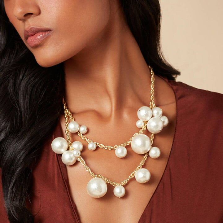 Temple Muse Pearl Statement Necklace