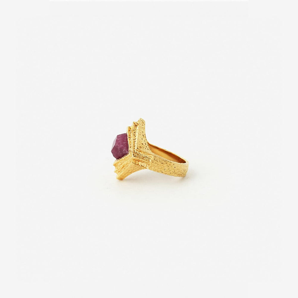 Marsala Origami Midi Ring