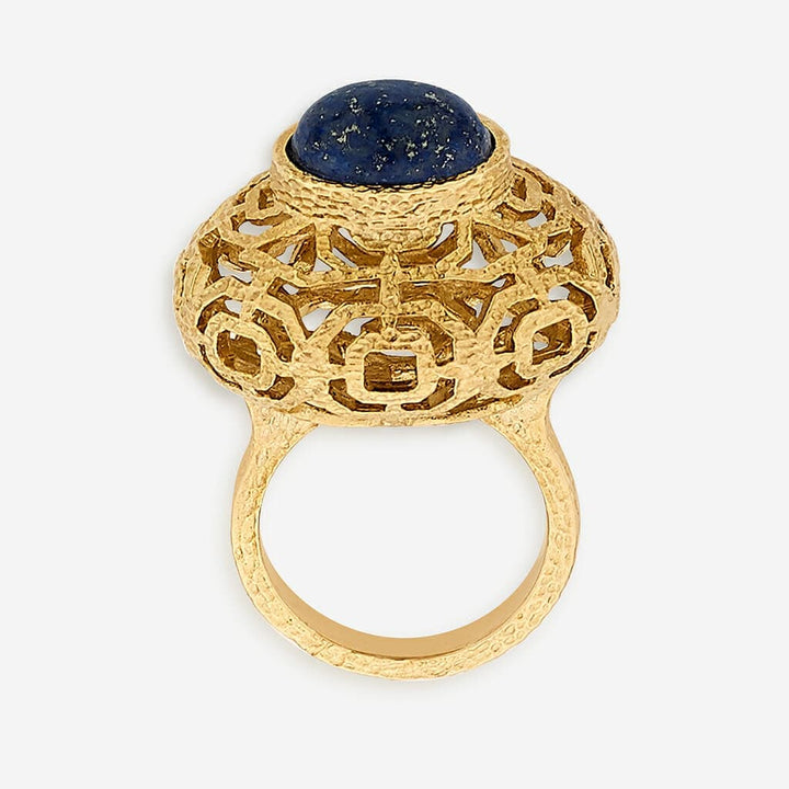 Noor Lapis Circle Ring