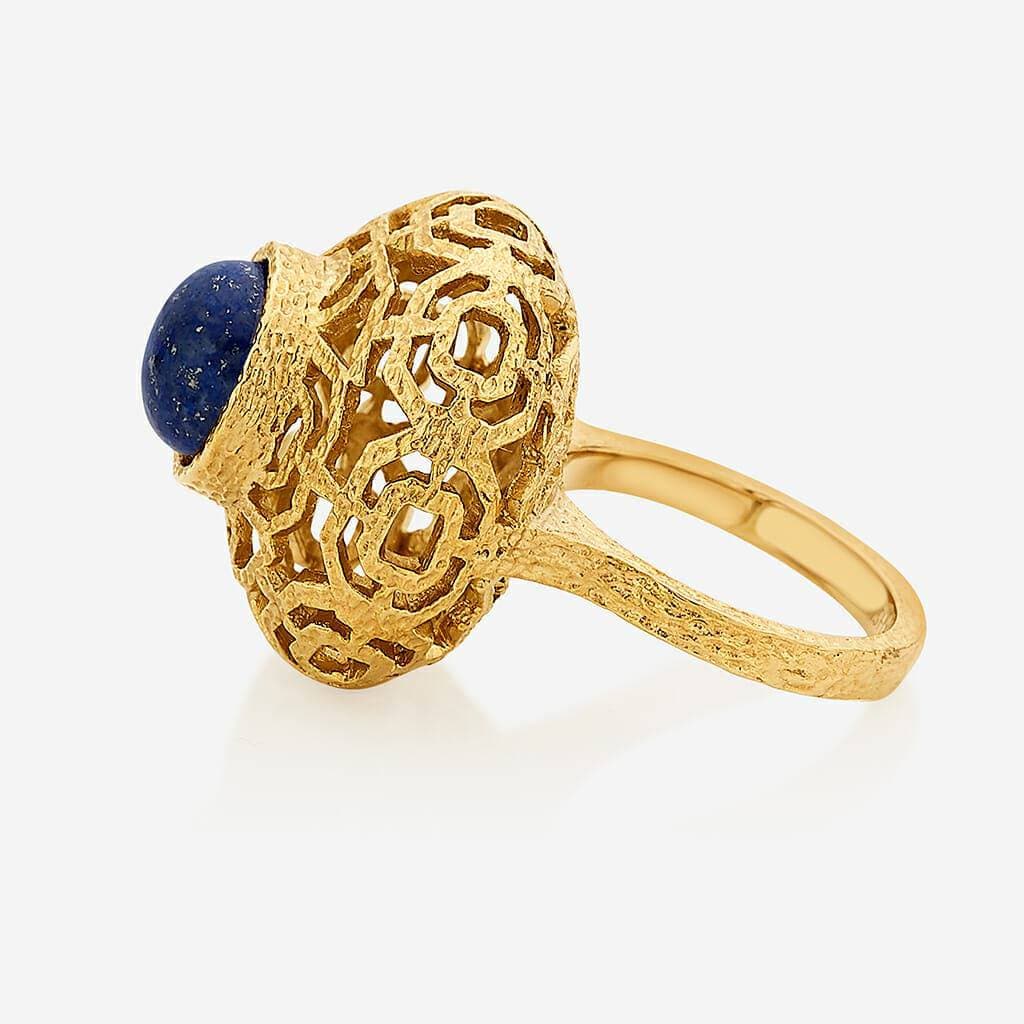 Noor Lapis Circle Ring