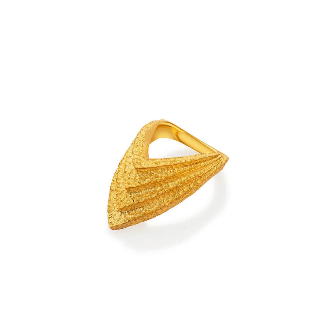 Origami Gold Manicure Ring