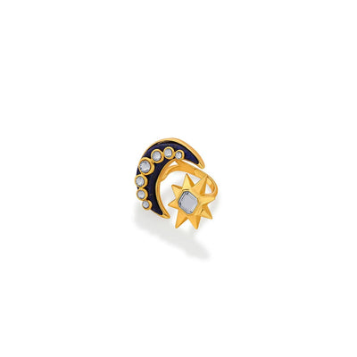 Starry Night Lapis Ring - Isharya | Modern Indian Jewelry