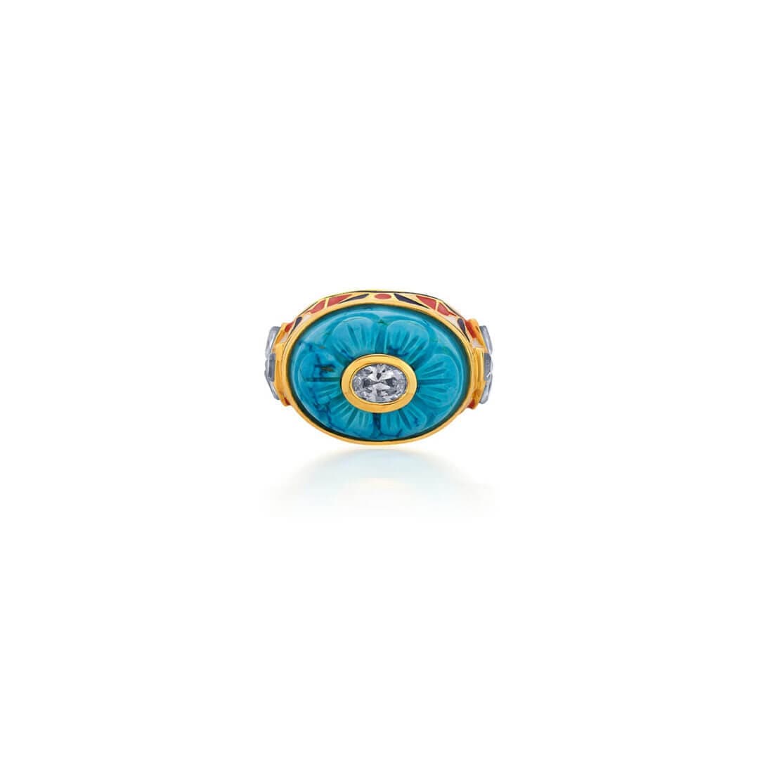 Turquoise Heirloom Mughal Ring